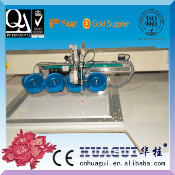 Máquina de apliques HUAGUI utilizada máquina de coser hotfix del rhinestone accesorio